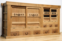 極上!! 美しい木地色に自然美が際立つ京水屋箪笥 BB2911