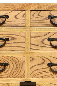 極上の欅杢目が流れる風格漂う小箪笥 BB2914