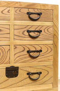 極上の欅杢目が流れる風格漂う小箪笥 BB2914