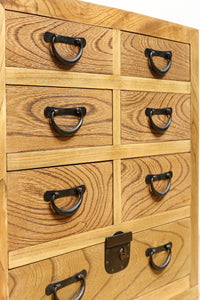 極上の欅杢目が流れる風格漂う小箪笥 BB2914