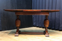 和モダンな脚装飾が魅力的なドローリーフテーブル BB2918