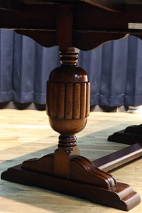 和モダンな脚装飾が魅力的なドローリーフテーブル BB2918