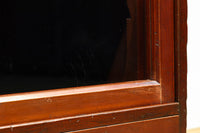 装飾性のある金具がお洒落なアイアンフレーム付きガラスケース BB2950