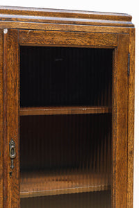 モールガラスがお洒落な観音扉の大型サイズ本棚 BB2977