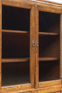 モールガラスがお洒落な観音扉の大型サイズ本棚 BB2977