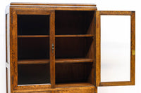 モールガラスがお洒落な観音扉の大型サイズ本棚 BB2977