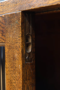 モールガラスがお洒落な観音扉の大型サイズ本棚 BB2977