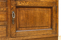 モールガラスがお洒落な観音扉の大型サイズ本棚 BB2977