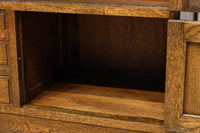 モールガラスがお洒落な観音扉の大型サイズ本棚 BB2977