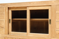 カウンターに!!木地の美しさがディスプレイを引き立てるガラスケース BB3026