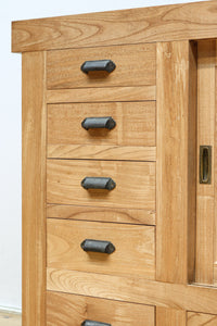 カウンターに!!木地の美しさがディスプレイを引き立てるガラスケース BB3026