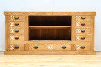 カウンターに!!木地の美しさがディスプレイを引き立てるガラスケース BB3026