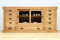 カウンターに!!木地の美しさがディスプレイを引き立てるガラスケース BB3026