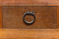 欅杢目が素晴らしい気品ある色味をした三重水屋箪笥 BB3042