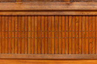 欅杢目が素晴らしい気品ある色味をした三重水屋箪笥 BB3042