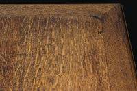 オークの風合いある杢目が美しいレトロデスク BB3046