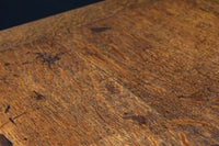 オークの風合いある杢目が美しいレトロデスク BB3046