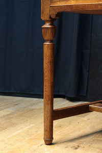 オークの風合いある杢目が美しいレトロデスク BB3046