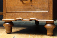 オークの風合いある杢目が美しいレトロデスク BB3046