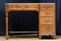 オークの風合いある杢目が美しいレトロデスク BB3046