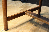 オークの風合いある杢目が美しいレトロデスク BB3046