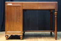 オークの風合いある杢目が美しいレトロデスク BB3046