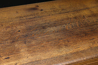 オークの風合いある杢目が美しいレトロデスク BB3046