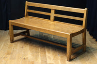 優しく温かみあるオーク材のレトロベンチ BB3051