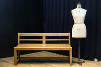 優しく温かみあるオーク材のレトロベンチ BB3051