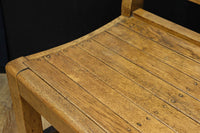 優しく温かみあるオーク材のレトロベンチ BB3051