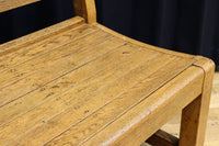 優しく温かみあるオーク材のレトロベンチ BB3051