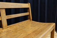 優しく温かみあるオーク材のレトロベンチ BB3051