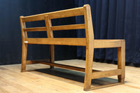 優しく温かみあるオーク材のレトロベンチ BB3051