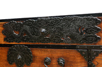 極上!! 華やかな欅杢目に龍虎金具が映える仙台衣裳箪笥 BB3062