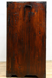 極上!! 華やかな欅杢目に龍虎金具が映える仙台衣裳箪笥 BB3062