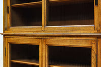 モールガラスが個性的なレトロ感溢れるお洒落なオークガラスケース BB3064