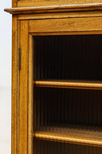 モールガラスが個性的なレトロ感溢れるお洒落なオークガラスケース BB3064