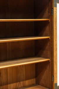 モールガラスが個性的なレトロ感溢れるお洒落なオークガラスケース BB3064