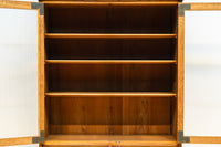 モールガラスが個性的なレトロ感溢れるお洒落なオークガラスケース BB3064