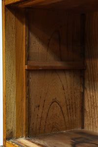 モールガラスが個性的なレトロ感溢れるお洒落なオークガラスケース BB3064