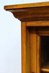 モールガラスが個性的なレトロ感溢れるお洒落なオークガラスケース BB3064