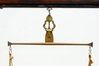 珍品!!上質な造りがレトロ感を漂わす組み立て式天秤ハカリ台 BB3070