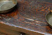 珍品!!上質な造りがレトロ感を漂わす組み立て式天秤ハカリ台 BB3070