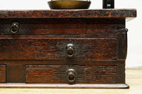 珍品!!上質な造りがレトロ感を漂わす組み立て式天秤ハカリ台 BB3070