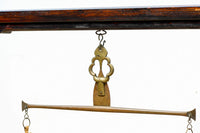 珍品!!上質な造りがレトロ感を漂わす組み立て式天秤ハカリ台 BB3070