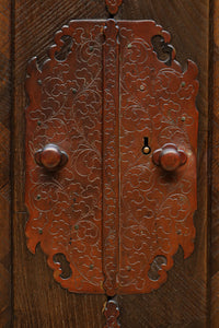 稀少サイズ!!気品ある寄木細工づくりの観音収納箪笥 BB3080