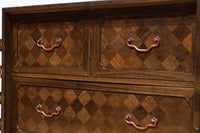 稀少サイズ!!気品ある寄木細工づくりの観音収納箪笥 BB3080