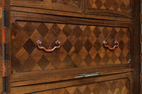 稀少サイズ!!気品ある寄木細工づくりの観音収納箪笥 BB3080