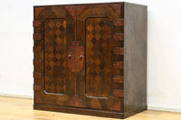 稀少サイズ!!気品ある寄木細工づくりの観音収納箪笥 BB3080