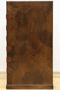 稀少サイズ!!気品ある寄木細工づくりの観音収納箪笥 BB3080